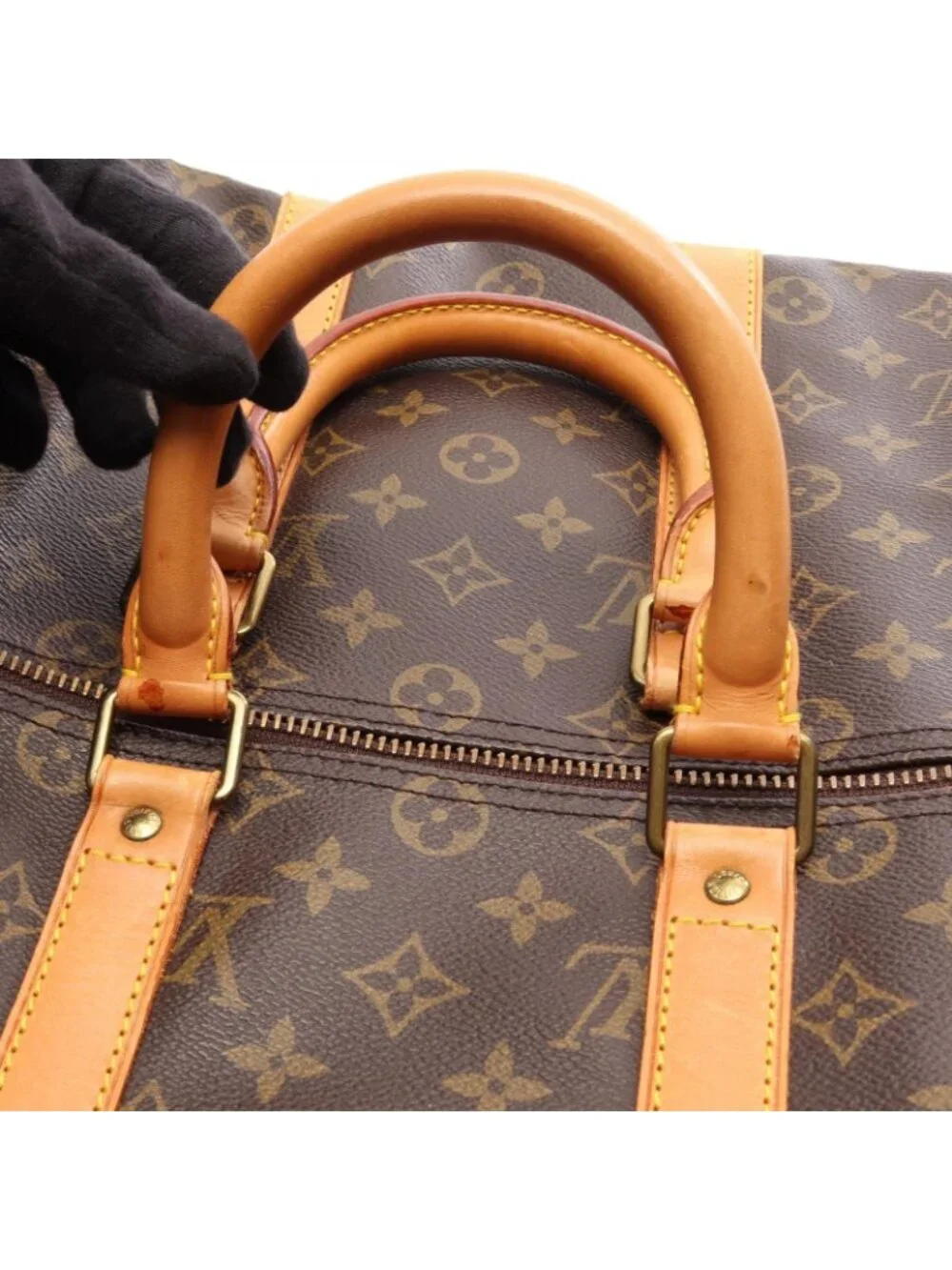 Louis Vuitton Boston Bag Keepall 45 Monogram Canvas Leather